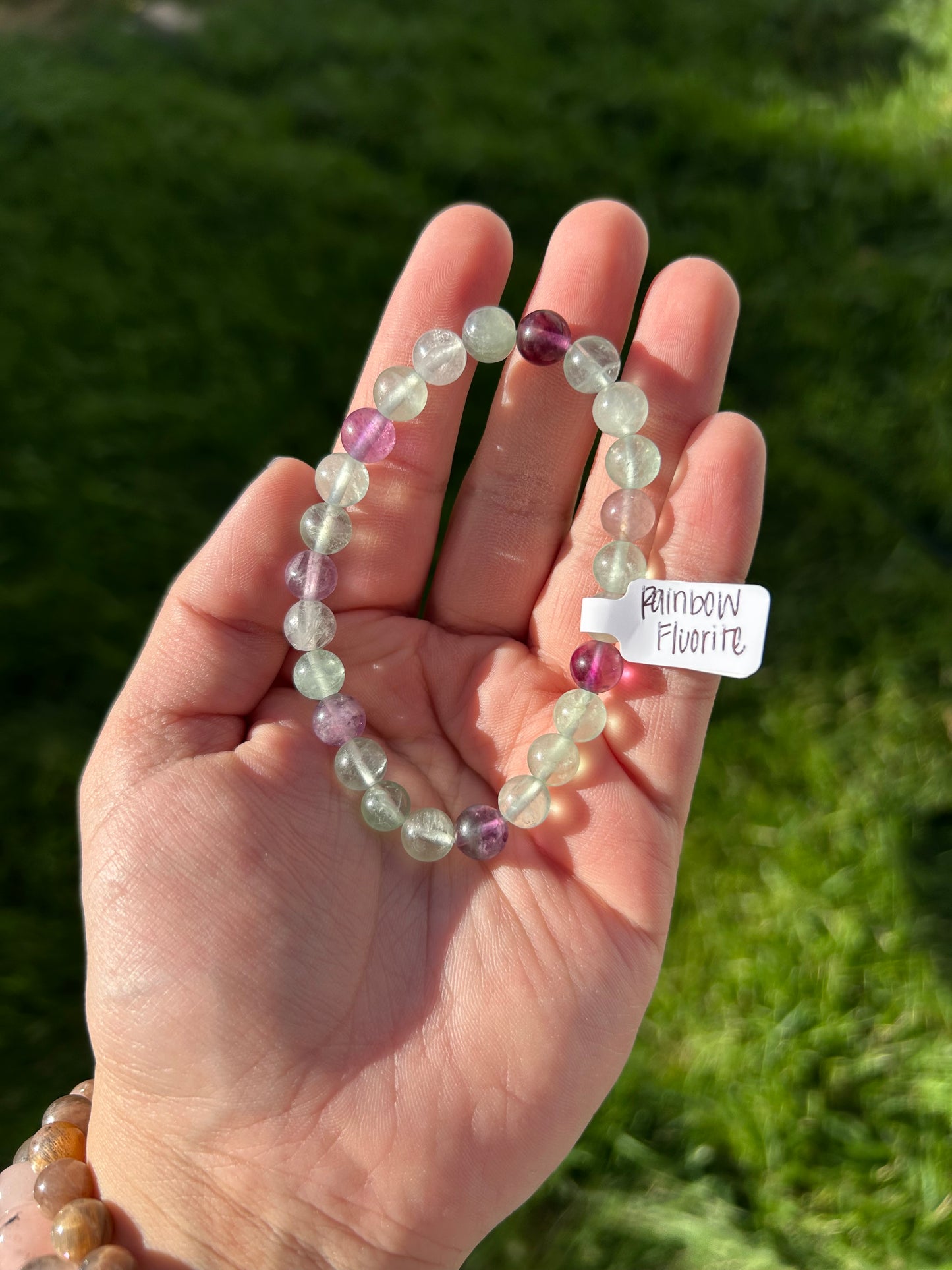 Rainbow Fluorite Bracelet 8mm