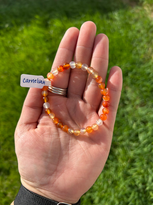 Carnelian Bracelet 6mm