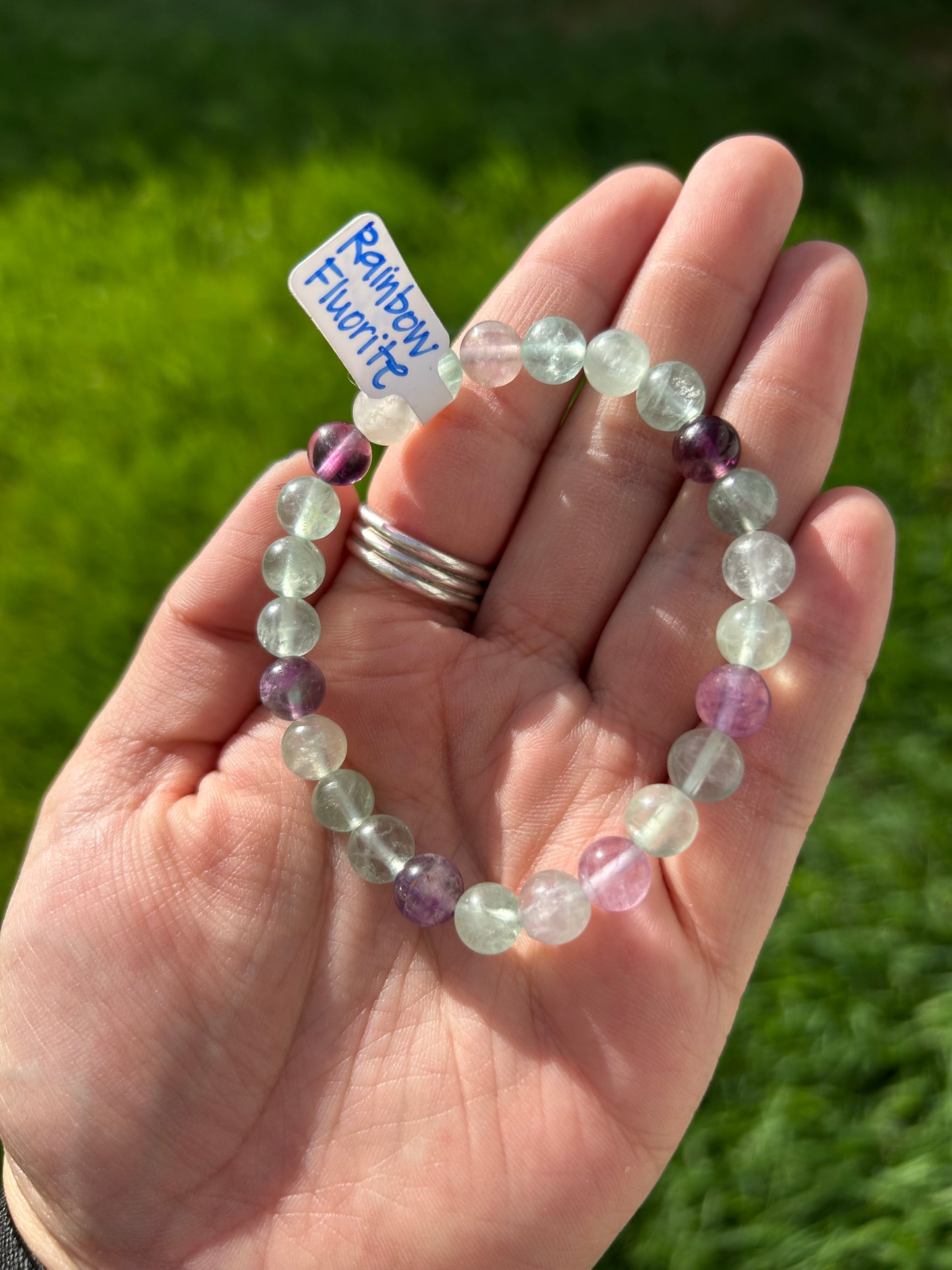 Rainbow Fluorite Bracelet 8mm