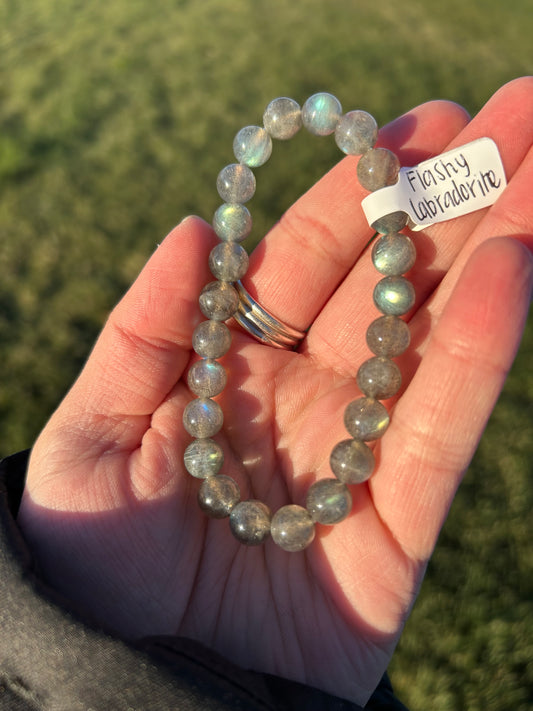 Flashy Labradorite Bracelet 8mm